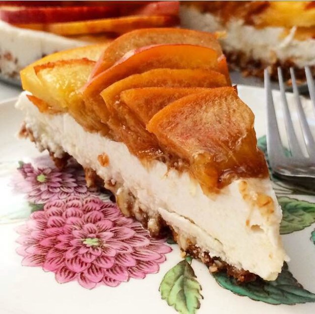 Peachy Paleo Cheesecake {Vegan & Grain-Free}