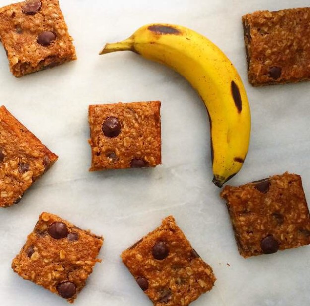 Whole Grain Banana-Chocolate Chip Bars
