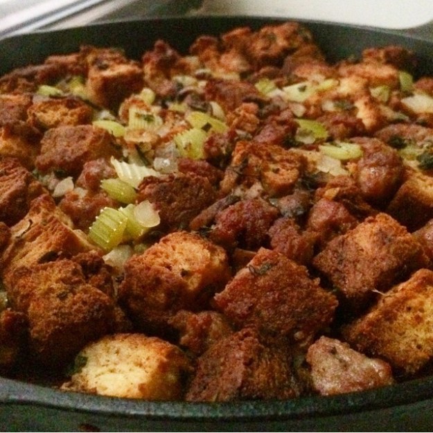 Sausage & Mushroom Biscuit Stuffing
