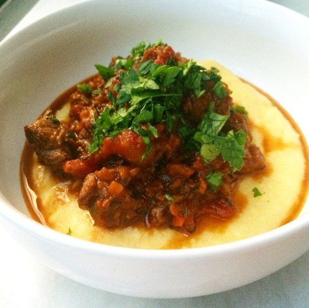 Lamb Ragù with Parmesan Polenta