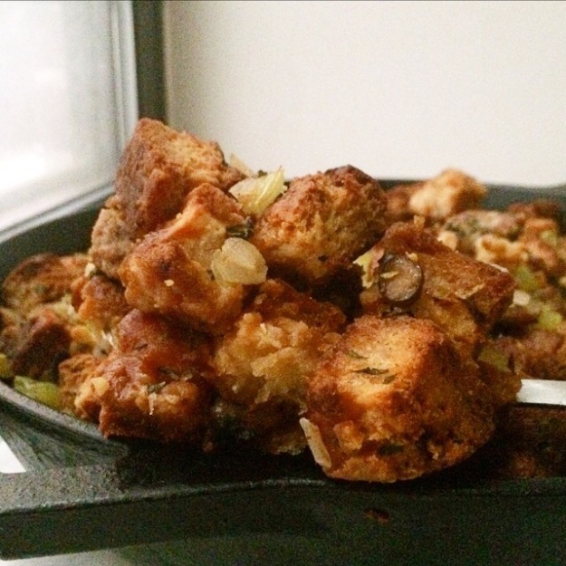 Sausage & Mushroom Biscuit Stuffing