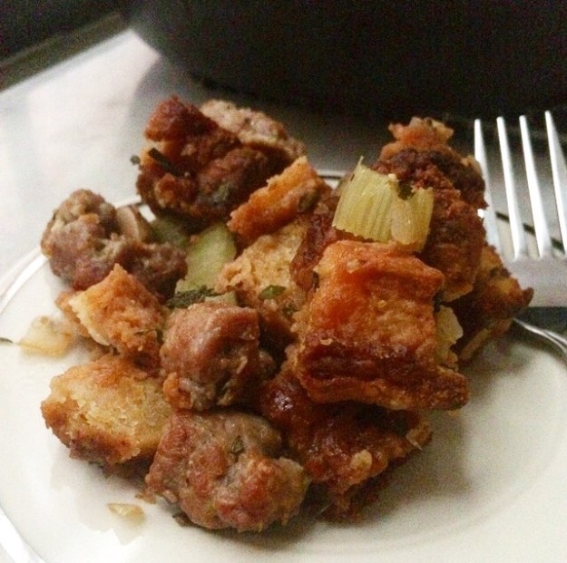 Sausage & Mushroom Biscuit Stuffing