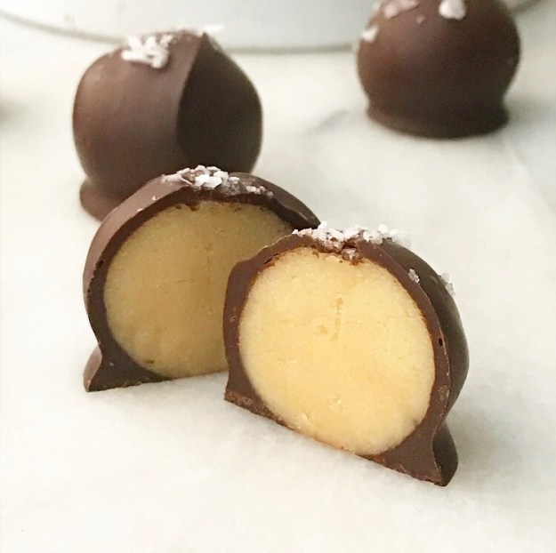 Five-Ingredient Salted Marzipan Truffles {Accidentally Vegan & Gluten-Free}