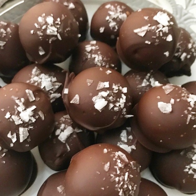 Five-Ingredient Salted Marzipan Truffles {Accidentally Vegan & Gluten-Free}