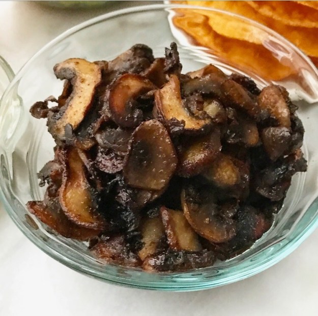 Caramelized Mushroom Tostadas