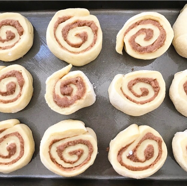 Marzipan Cinnamon Rolls