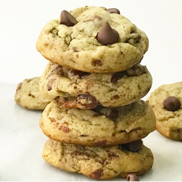 Matcha Chocolate Chip Cookies