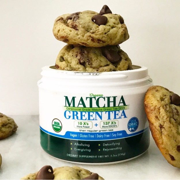 Matcha Chocolate Chip Cookies