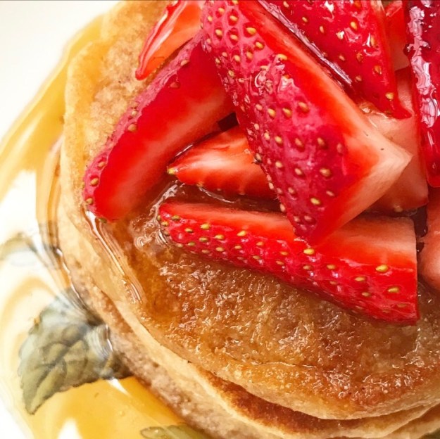 Whole Wheat Pancakes for One