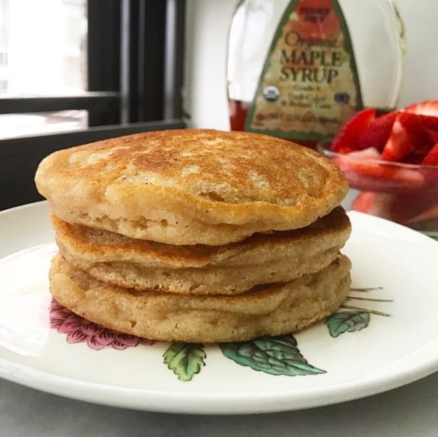 Whole Wheat Pancakes for One