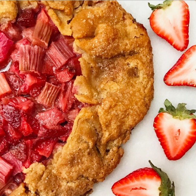 Strawberry Rhubarb Galette