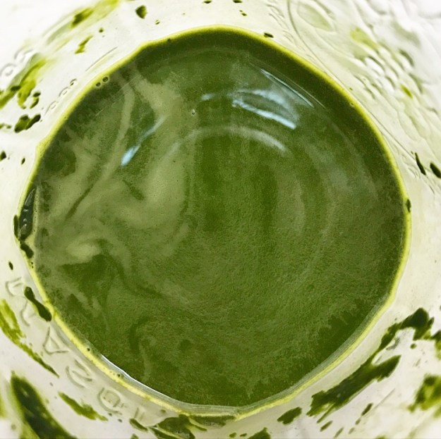 Iced Matcha Latte in a Mason Jar