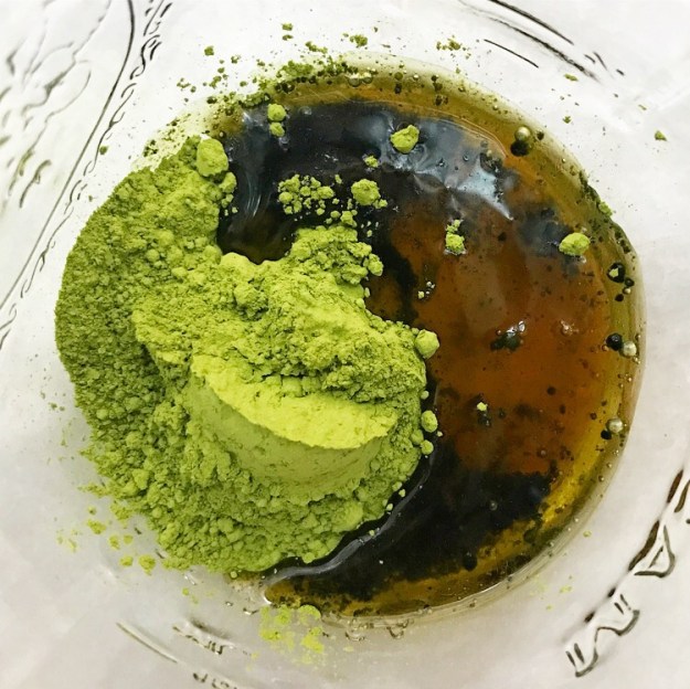 Iced Matcha Latte in a Mason Jar