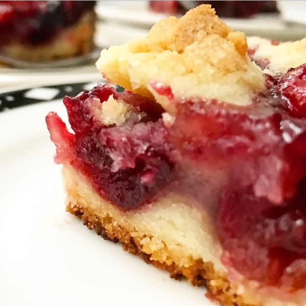 Sweet Cherry Shortbread Bars
