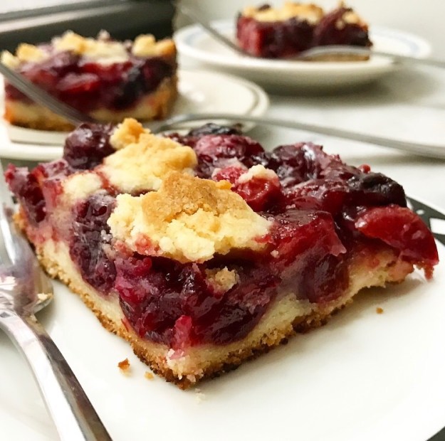 Sweet Cherry Shortbread Bars