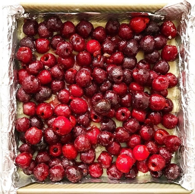 Sweet Cherry Shortbread Bars