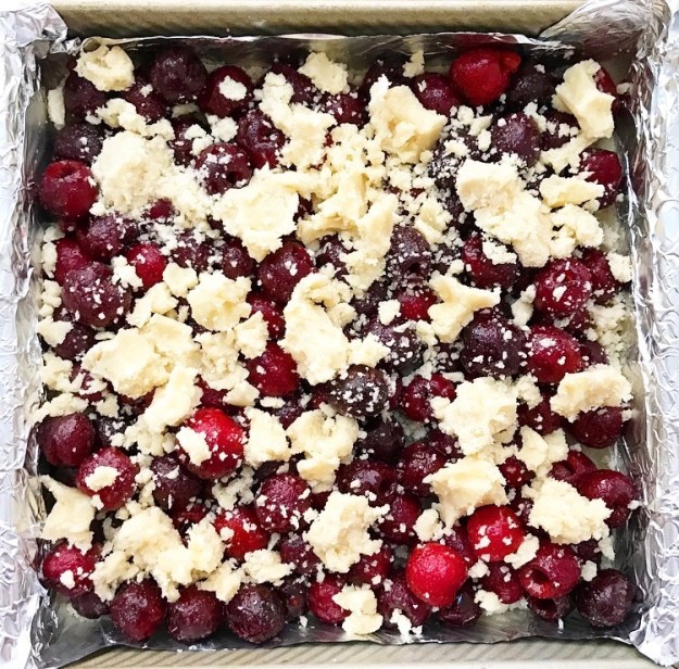 Sweet Cherry Shortbread Bars
