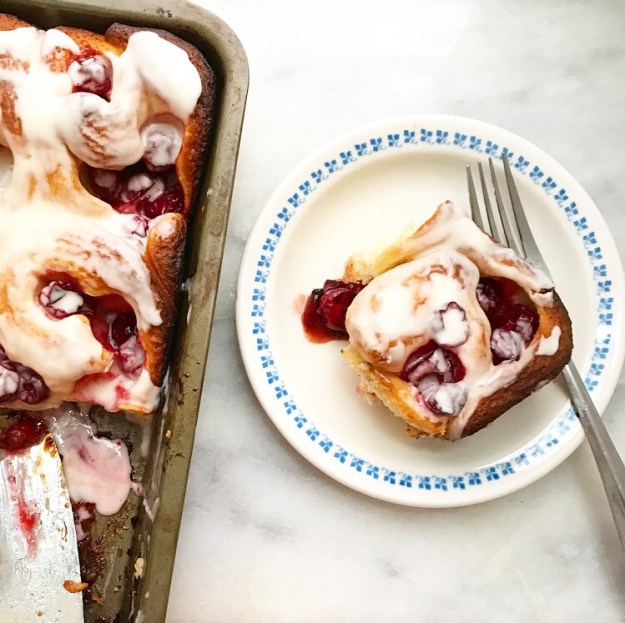 Sour Cherry Sweet Rolls