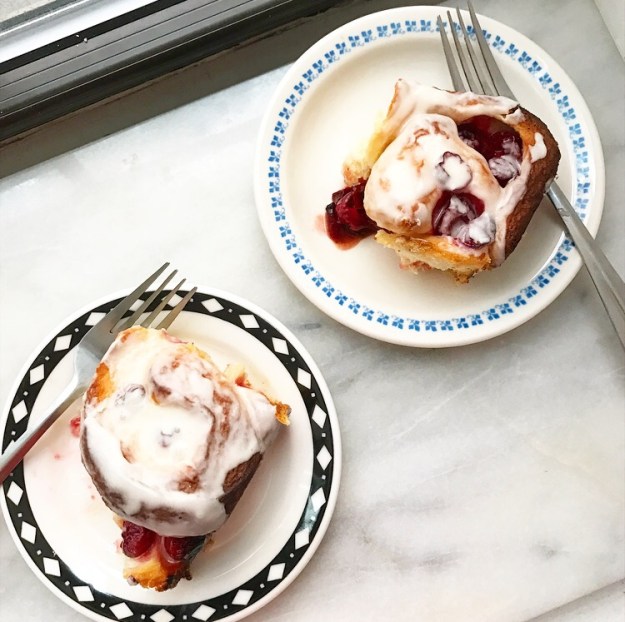 Sour Cherry Sweet Rolls