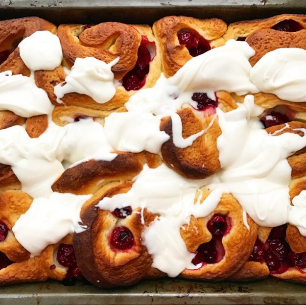 Sour Cherry Sweet Rolls