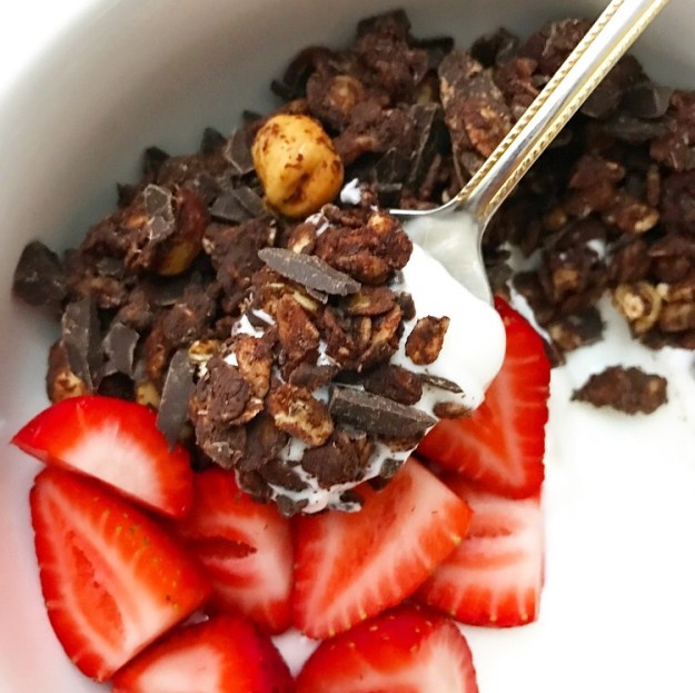 Salted Chocolate Hazelnut Granola