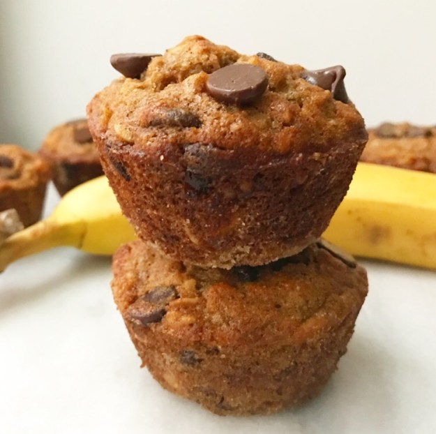 Whole Grain Banana Muffins