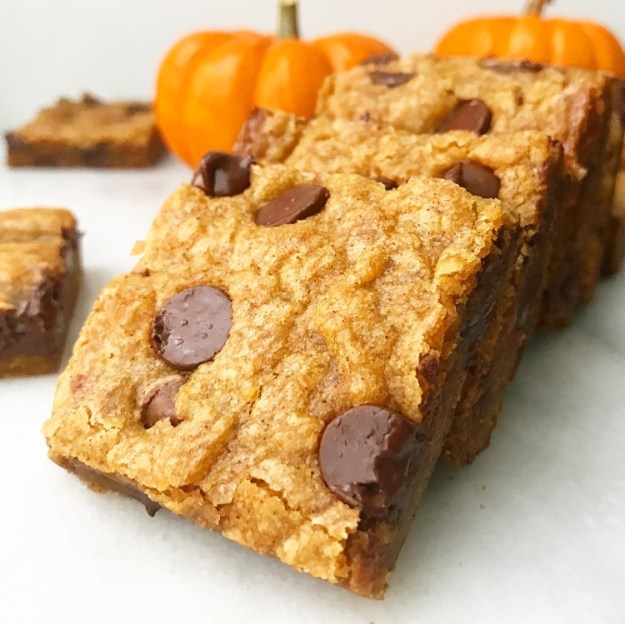 Pumpkin Chocolate Chip Blondies