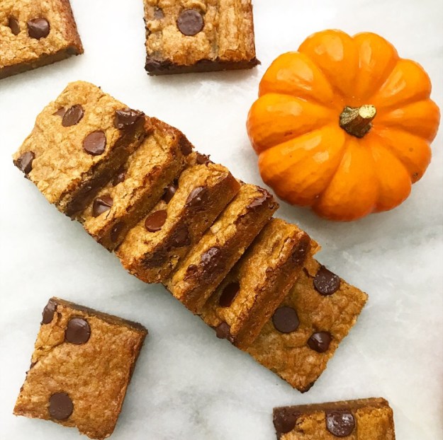 Pumpkin Chocolate Chip Blondies