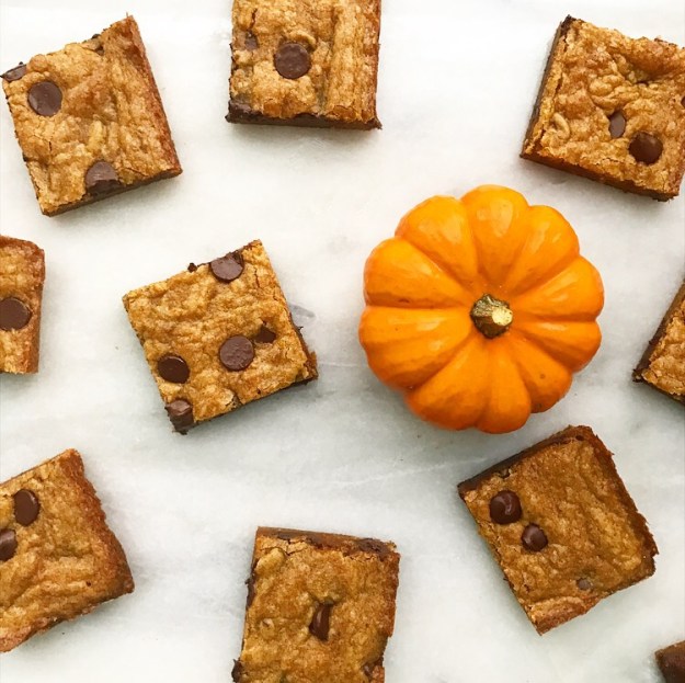 Pumpkin Chocolate Chip Blondies