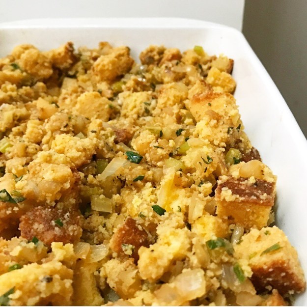 Cornbread Stuffing with Apples & Fennel {Gluten-Free}
