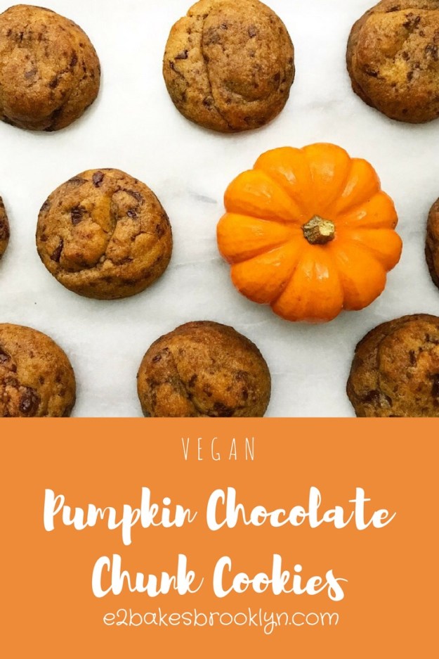 Pumpkin Chocolate Chunk Cookies {Vegan}