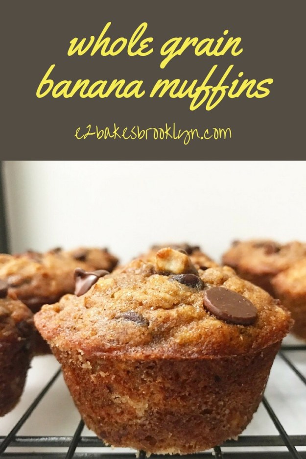 Whole Grain Banana Muffins
