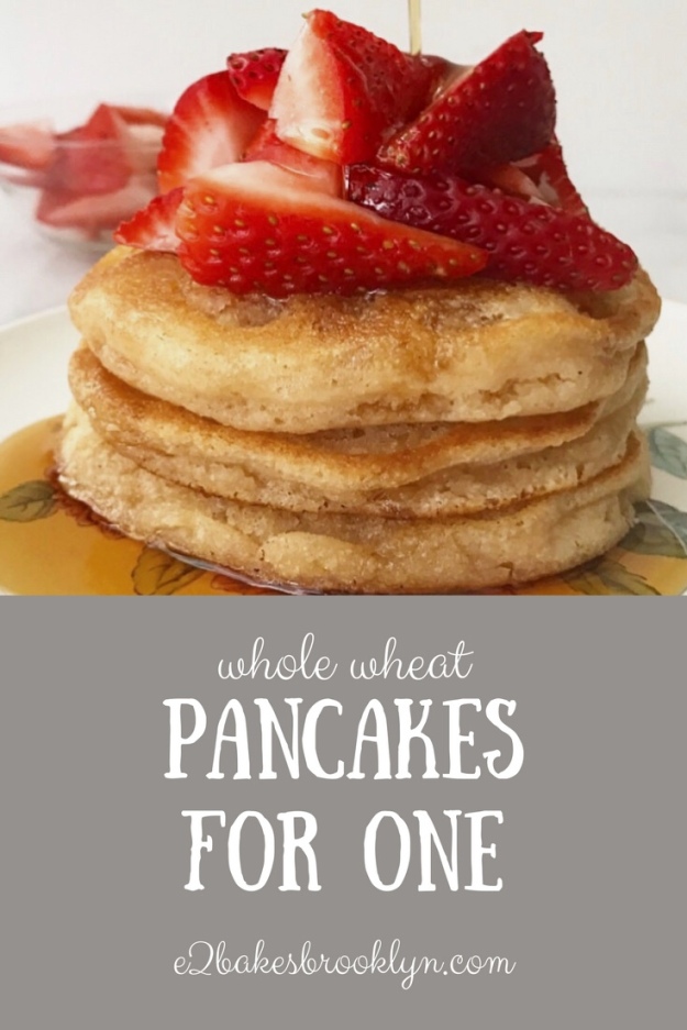 Whole Wheat Pancakes for One