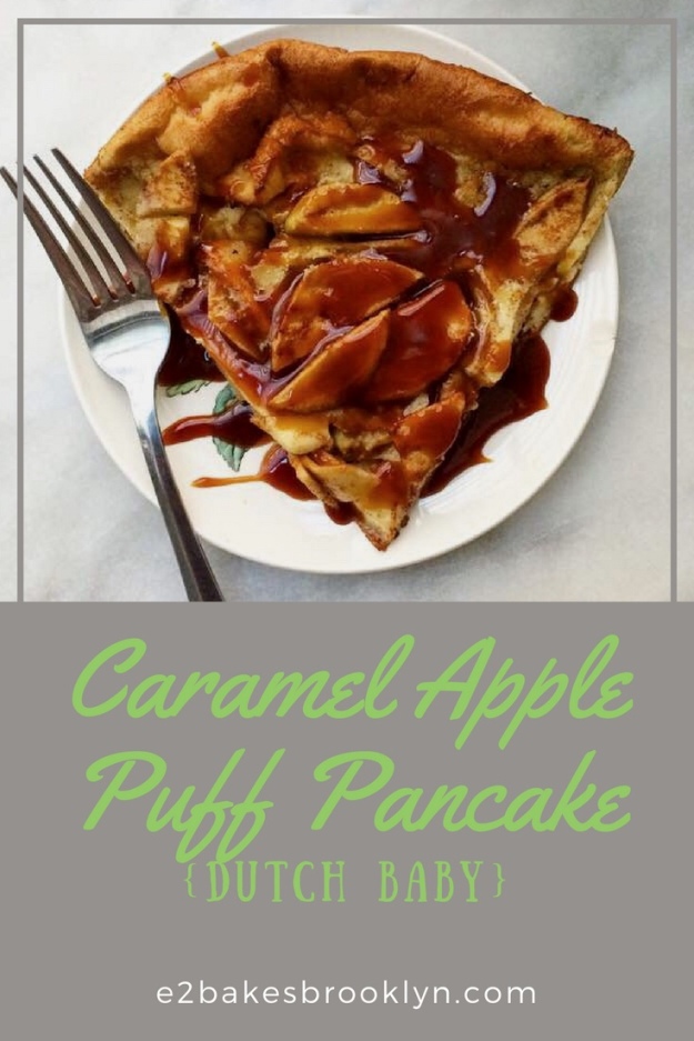 Caramel Apple Puff Pancake {Dutch Baby}