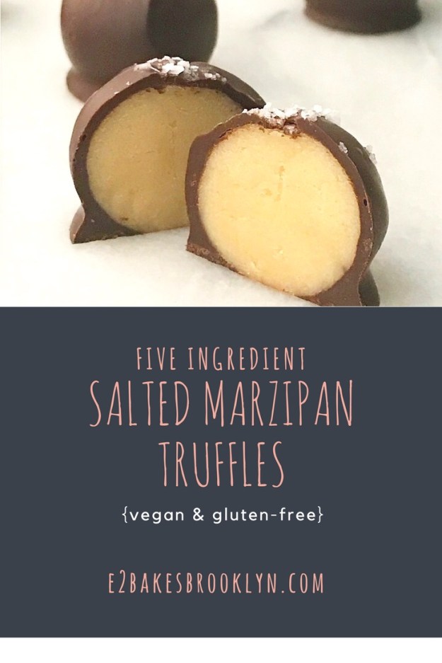 Five Ingredient Salted Marzipan Truffles