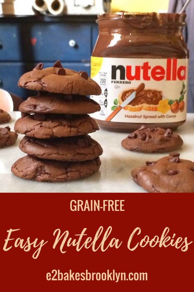Easy Nutella Cookies {Grain-Free}