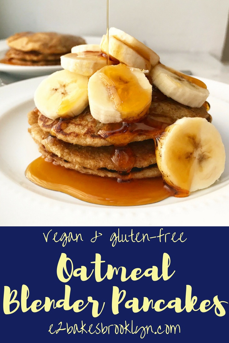 Oatmeal Blender Pancakes {Vegan & Gluten-Free}