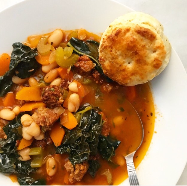 Sausage, Kale & White Bean Soup