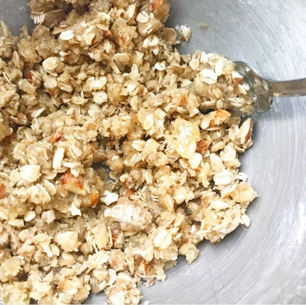 Pear Crisp with Chocolate & Ginger