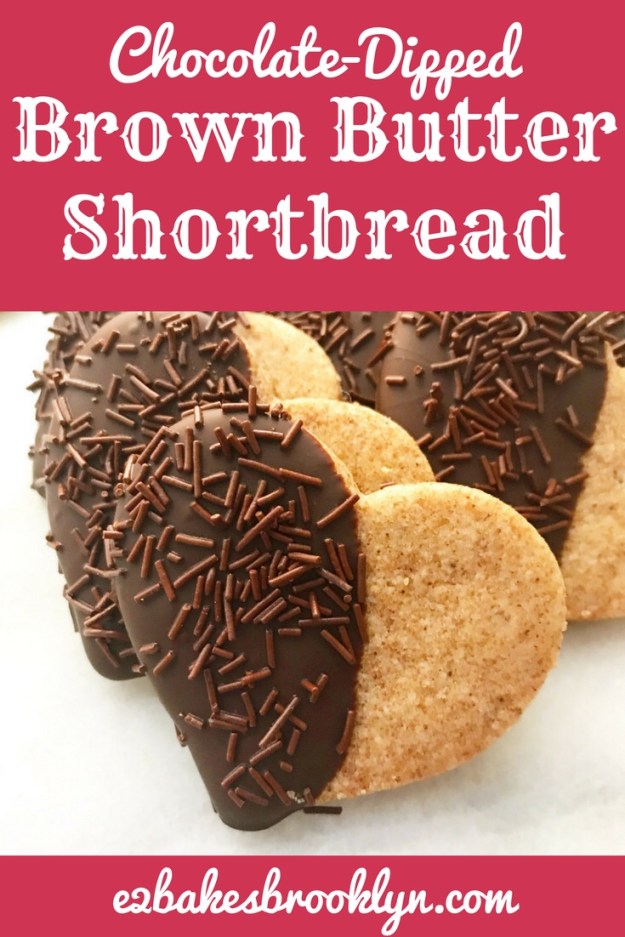 Chocolate-Dipped Brown Butter Shortbread