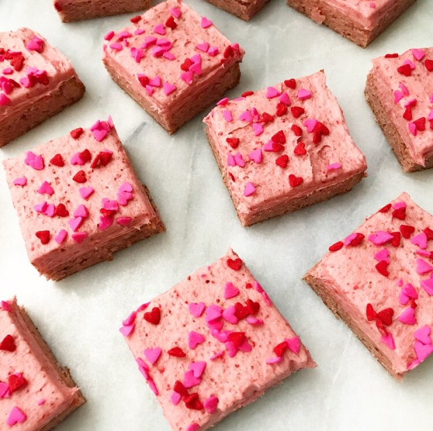 Strawberry Sugar Cookie Squares