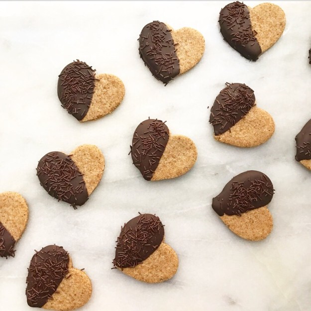 Chocolate-Dipped Brown Butter Shortbread