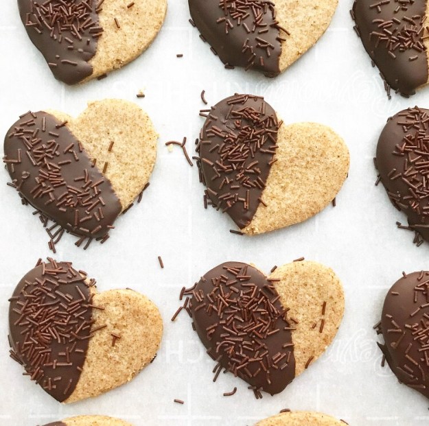 Chocolate-Dipped Brown Butter Shortbread