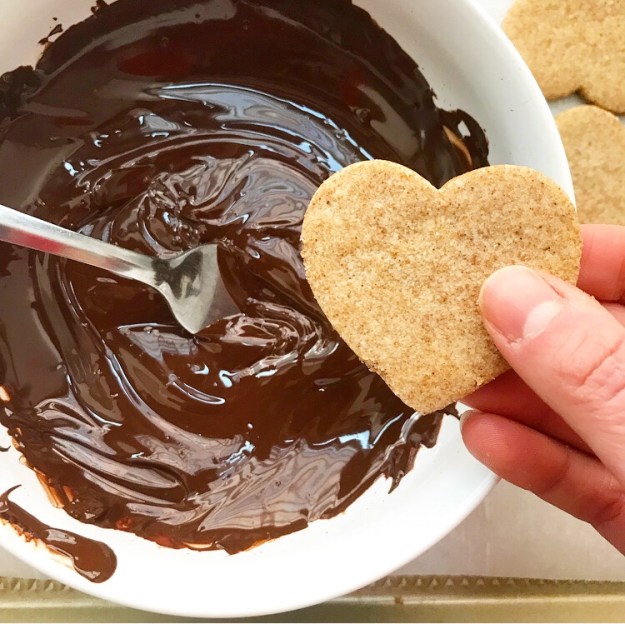 Chocolate-Dipped Brown Butter Shortbread