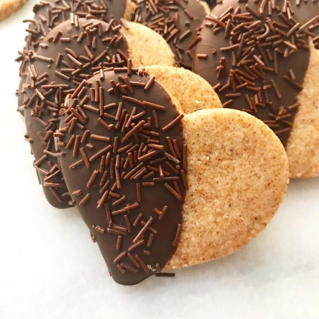 Chocolate-Dipped Brown Butter Shortbread