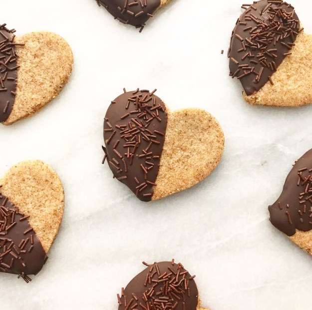 Chocolate-Dipped Brown Butter Shortbread
