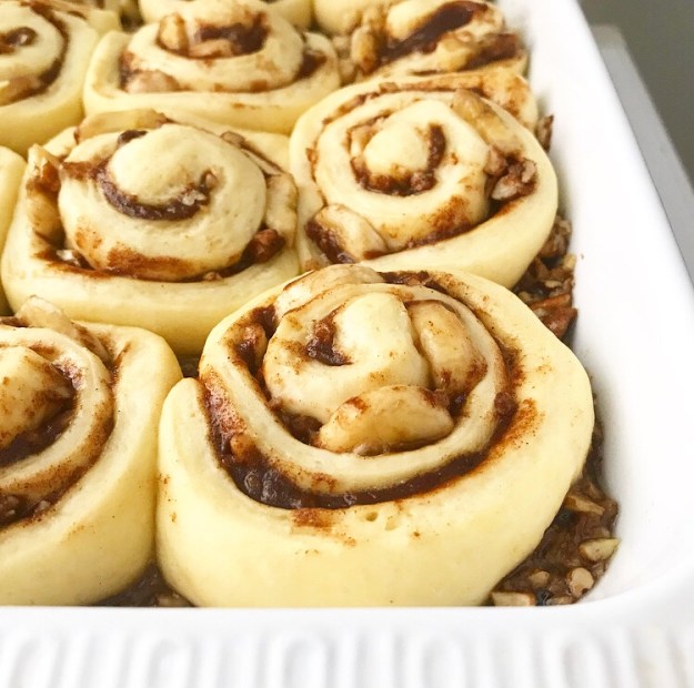 Banana Pecan Sticky Buns