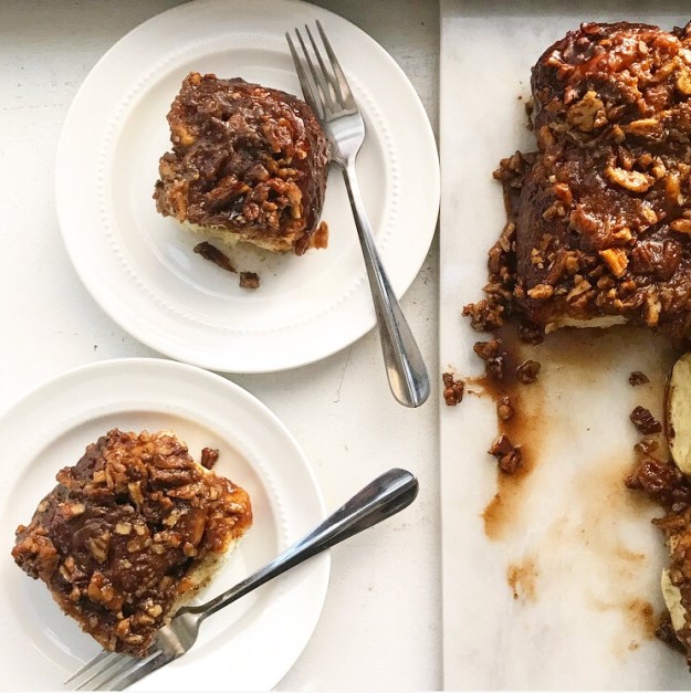 Banana Pecan Sticky Buns