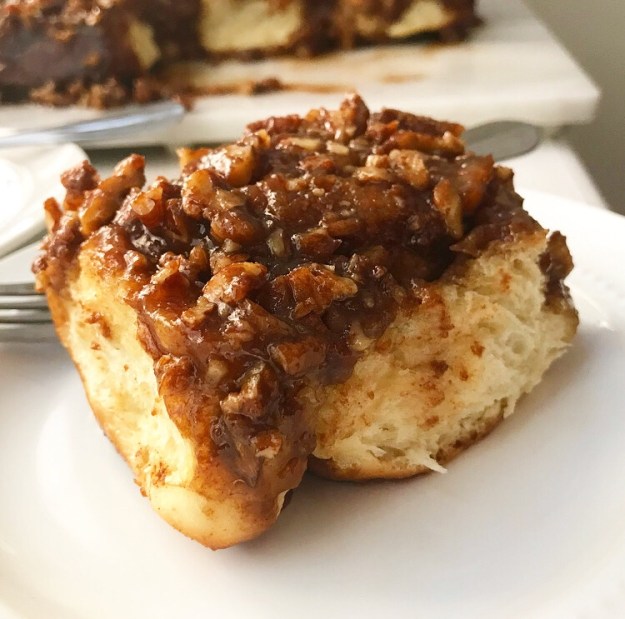 Banana Pecan Sticky Buns