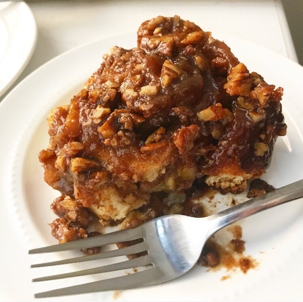 Banana Pecan Sticky Buns